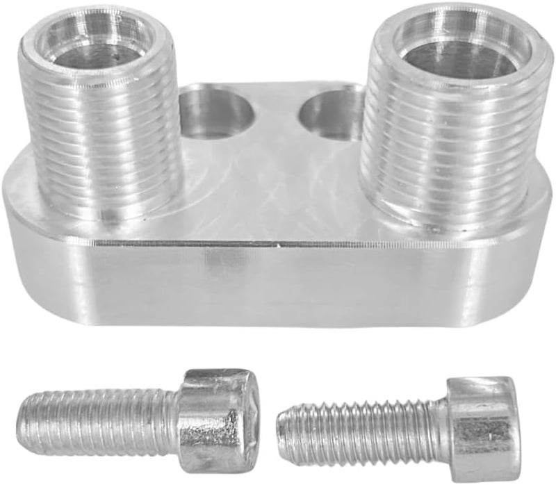 MOJTBE SD7B10 7176 Sanden AC Compressor Adapter Fitting 6061-T6 Aluminum Alloy Polished Finish Silver Tone, A/C Quick Connector Fittings - Image 4